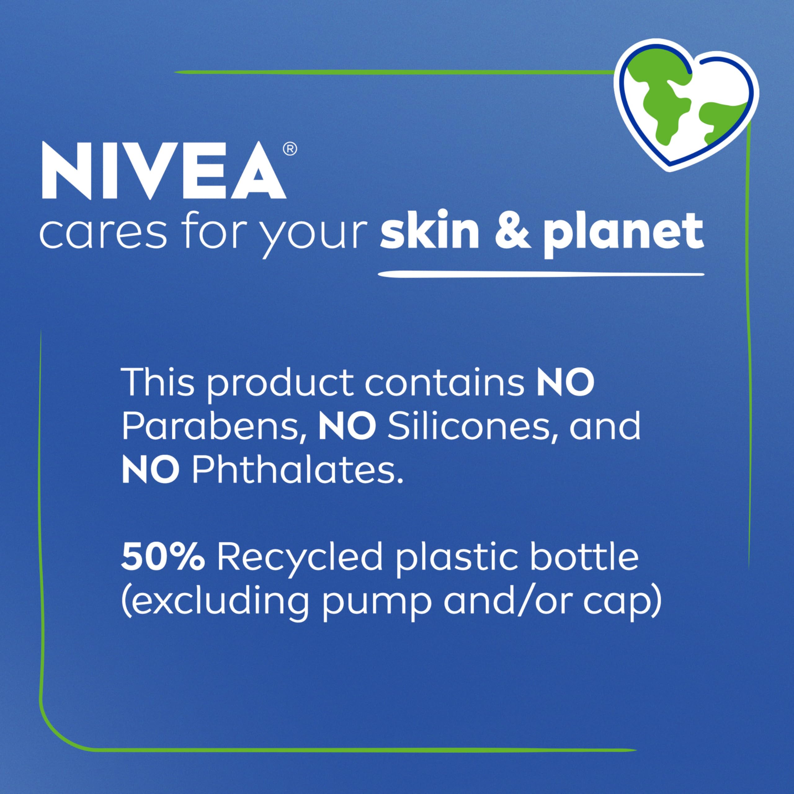 Aplicación con bomba de NIVEA para dosis precisas.