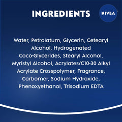 Aplicación en piel húmeda para hidratación instantánea sin residuo pegajoso, NIVEA.