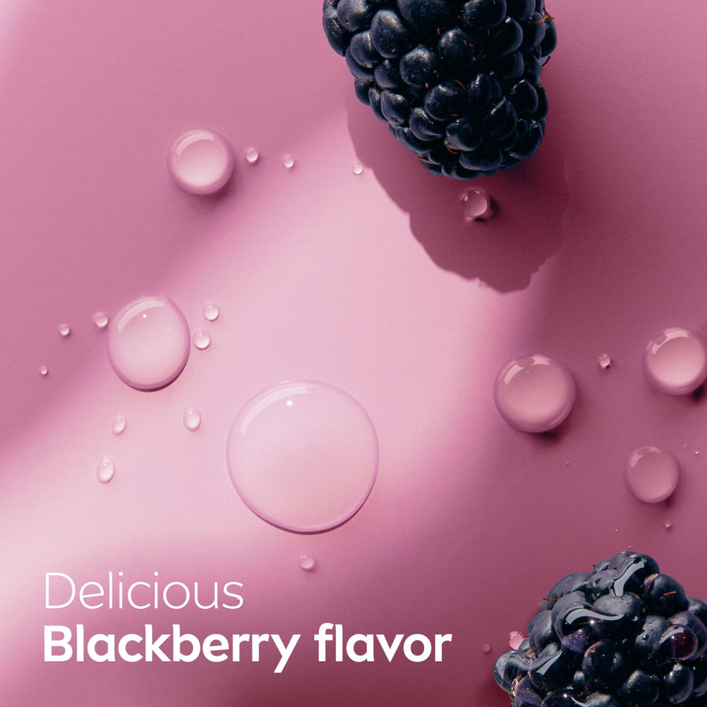 NIVEA Blackberry Lip Care shea butter visual emphasizes nourishing ingredient.