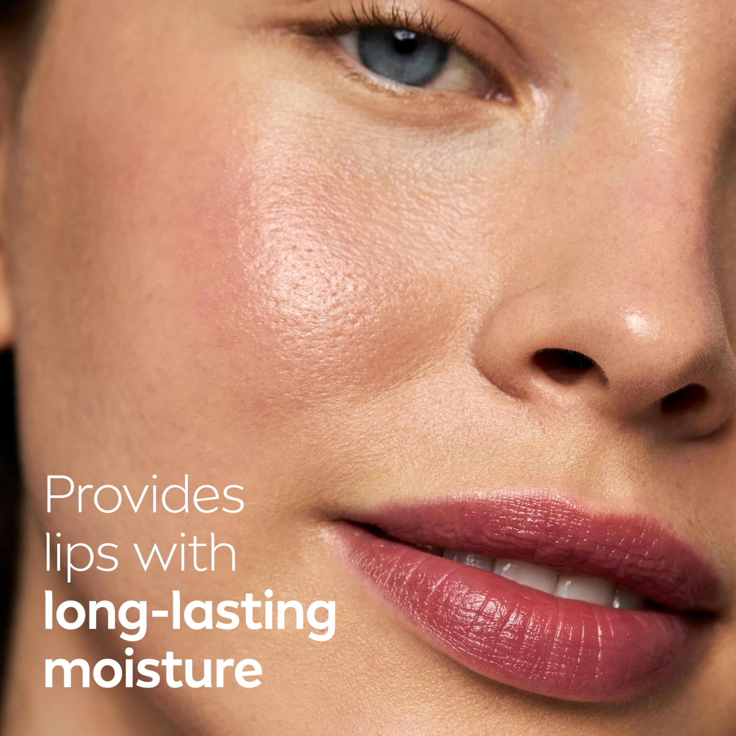 NIVEA Blackberry Lip Care texture detail highlights creamy, hydrating formula.