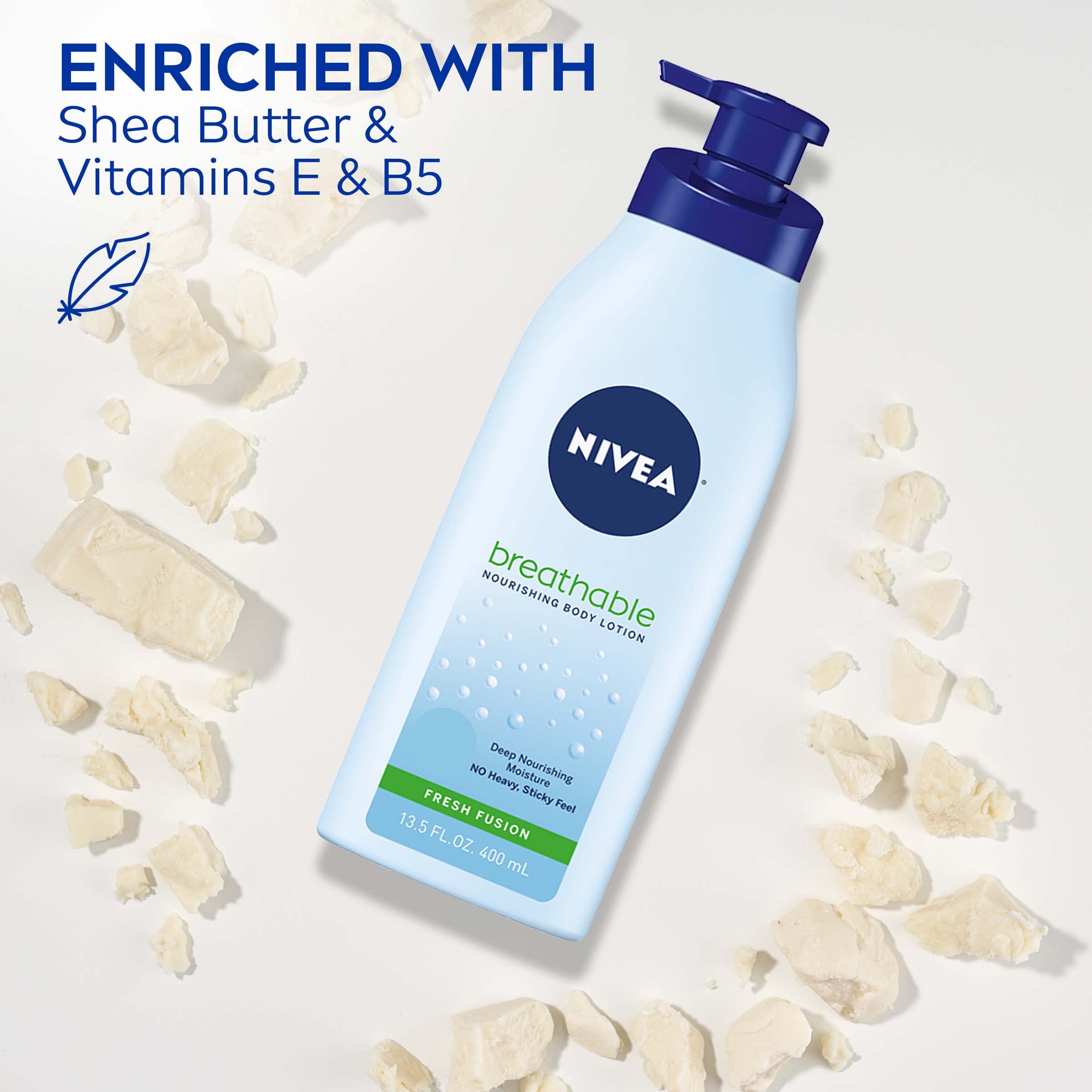 Soft, smooth skin after application with a dewy finish