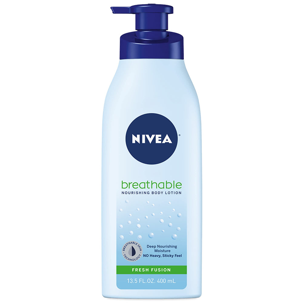 NIVEA Breathable Nourishing Lotion Fresh Fusion bottle for daily hydration