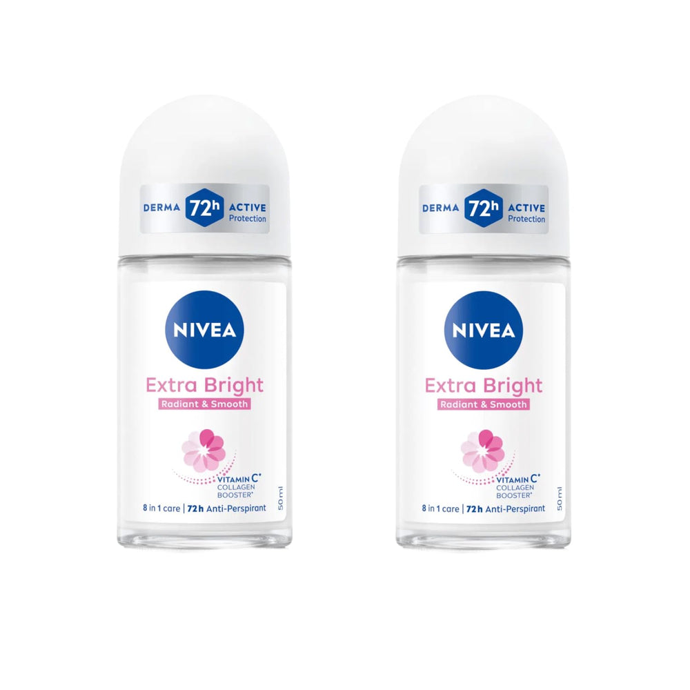 NIVEA Brillo Extra desodorante rodillo para axilas en botella, uso diario.