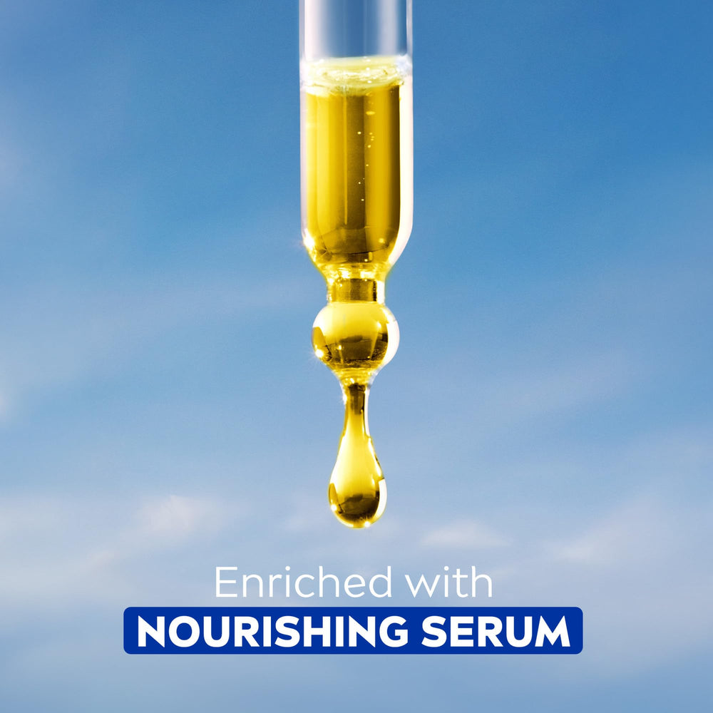 NIVEA Nourishing Botanical Blossom lather on skin delivering moisturized feel.