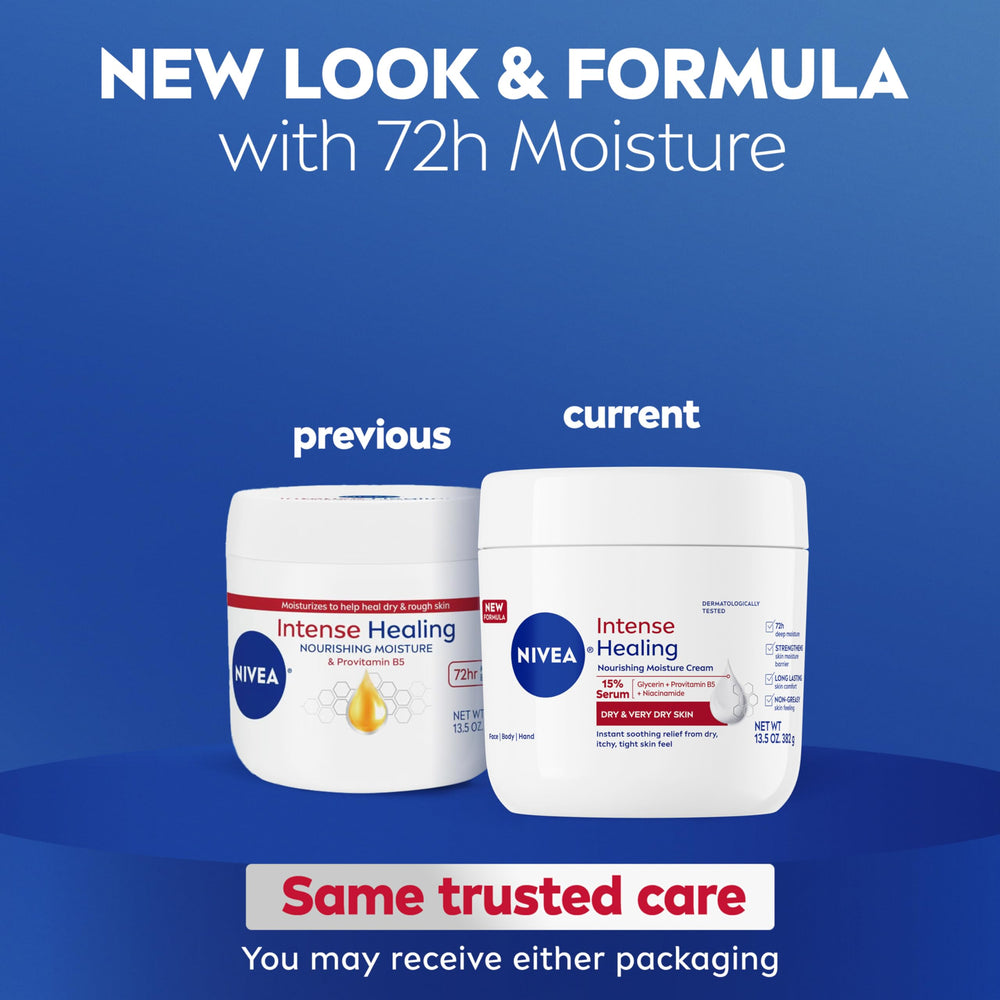 Crema corporal NIVEA con textura no grasa y absorción rápida para piel suave.