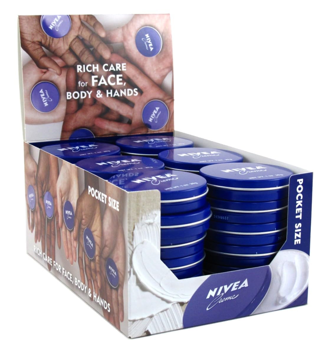 NIVEA Creme 1 oz tin front view for everyday skin moisture.