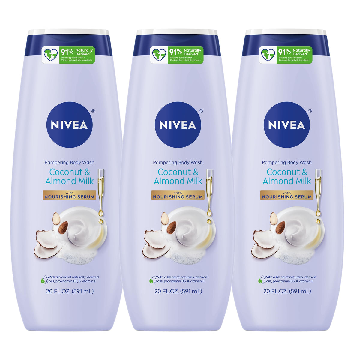 NIVEA cuidado corporal Coco-Leche-Almendra en bote, hidratación suave para la piel.