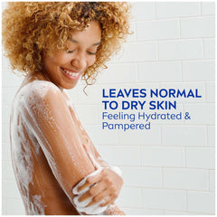Close-up of creamy suds from NIVEA Delicate Orchid and Amber wash.