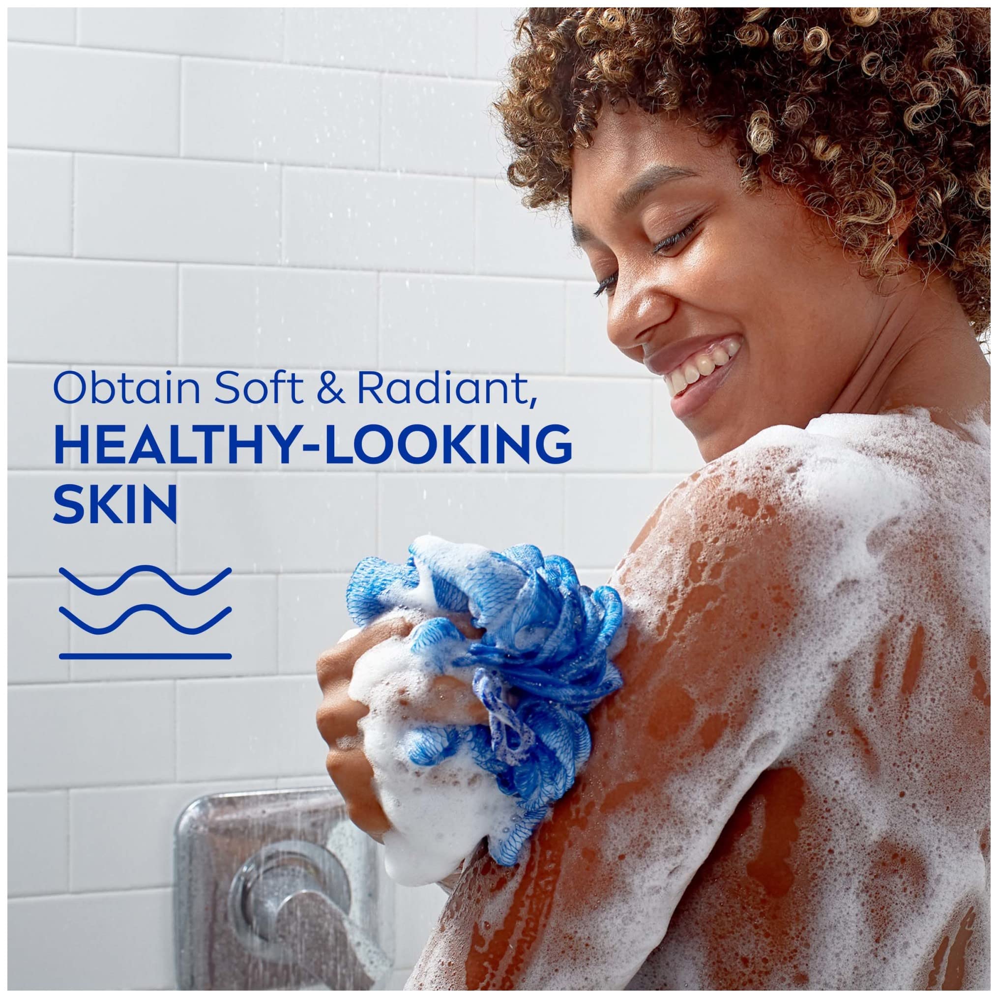 Shaving-ready lather from NIVEA Delicate Orchid and Amber body wash.