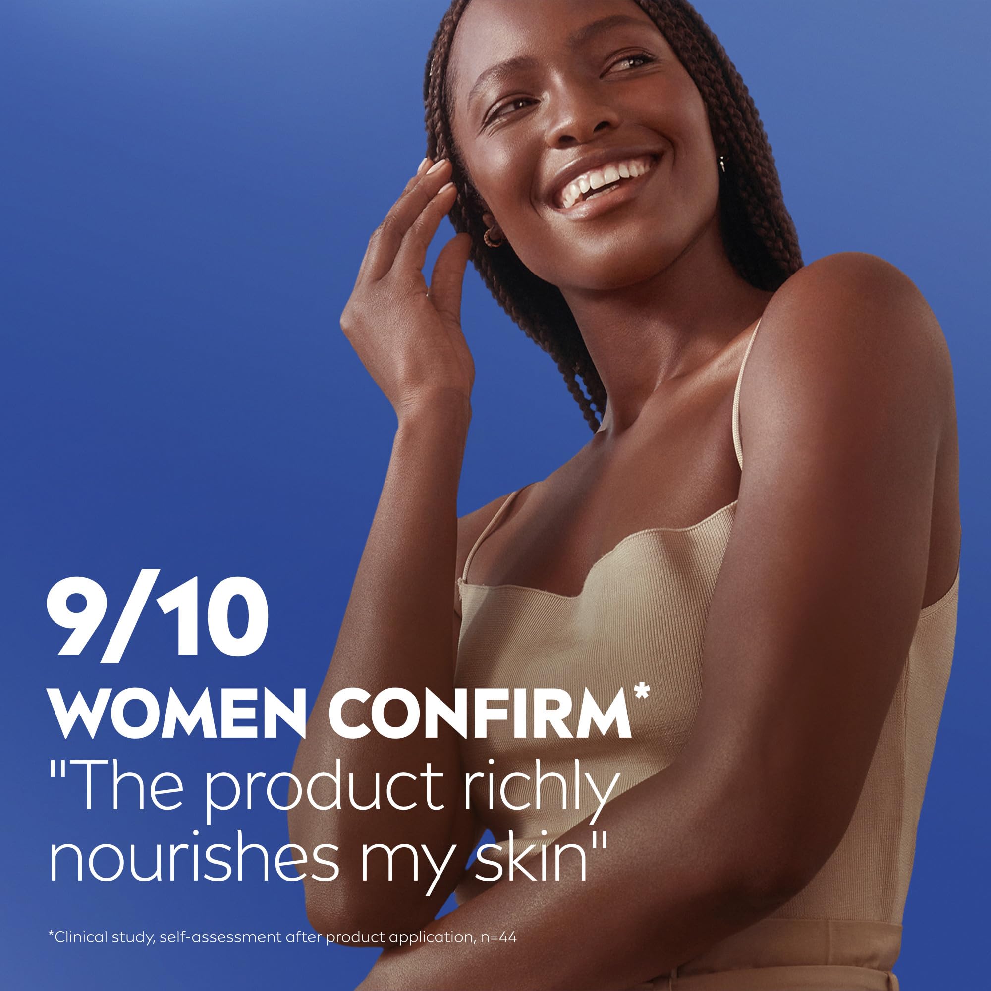 NIVEA dermatologically tested badge close-up for skin compatibility