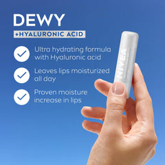 NIVEA lip balm application close-up shows smooth glide.