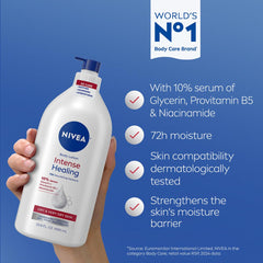 NIVEA Intense Healing, bomba práctica facilita la aplicación y la hidratación diaria.
