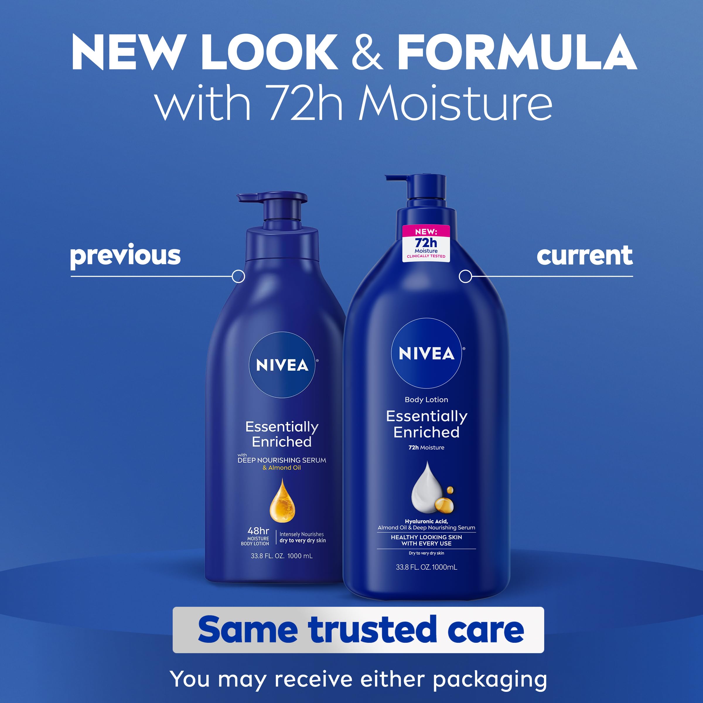 NIVEA Esencialmente Enriquecida, aceite de almendra para piel suave y nutrida.