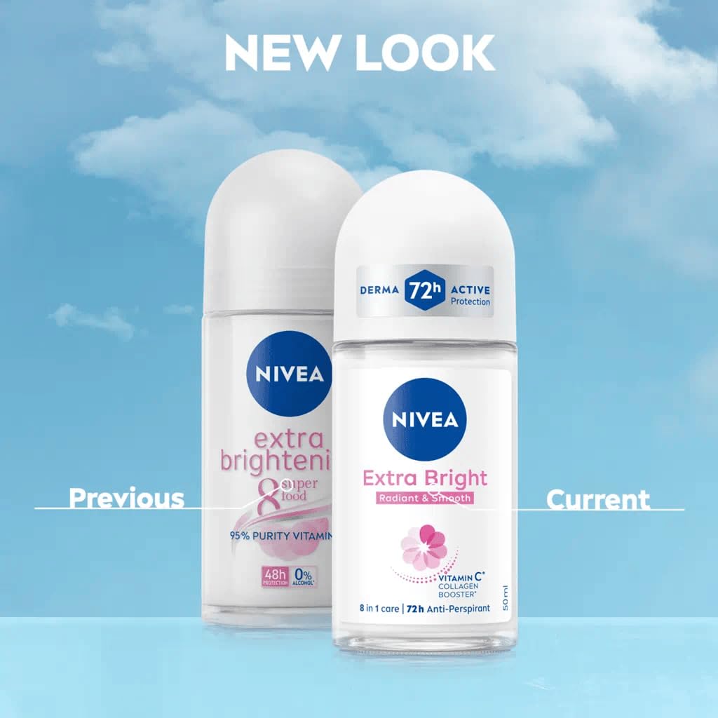 NIVEA Extra Bright desodorante con colágeno para axilas suaves y firmes