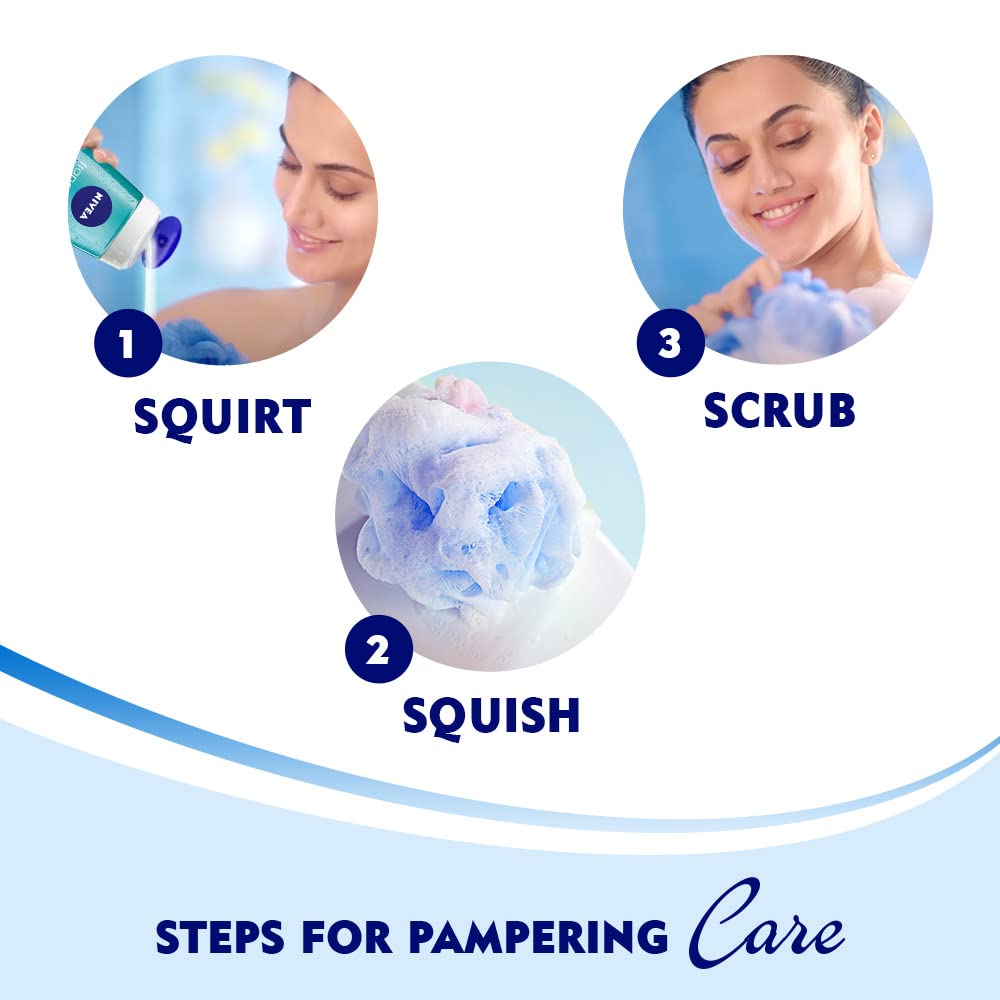NIVEA Frangipani y Aceite deja piel suave y nutrida tras el baño.