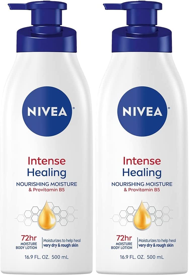 NIVEA hidratación intensa en botella con bomba para uso diario y piel suave.