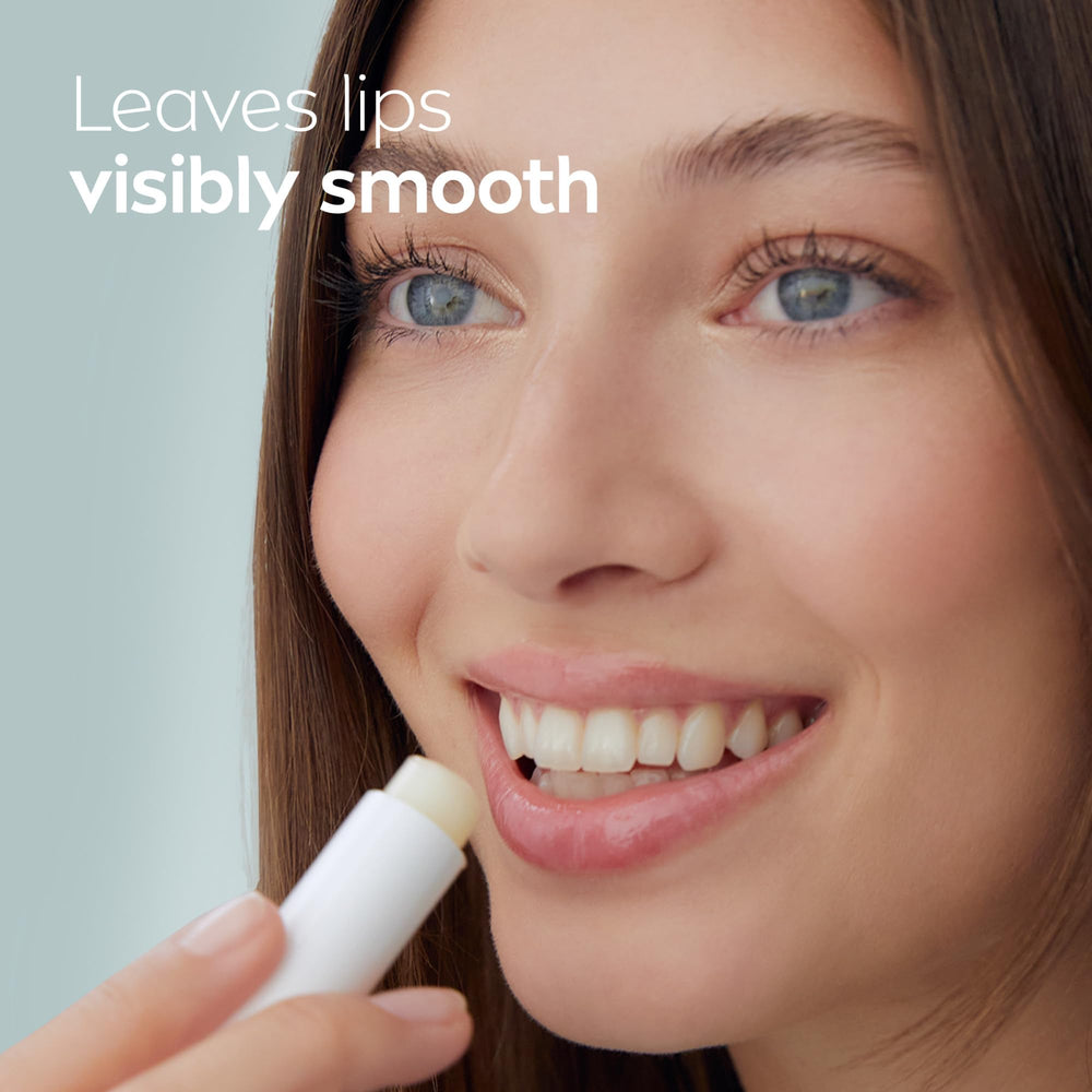 Hydration visuals: NIVEA lip balm delivering moisture boost.