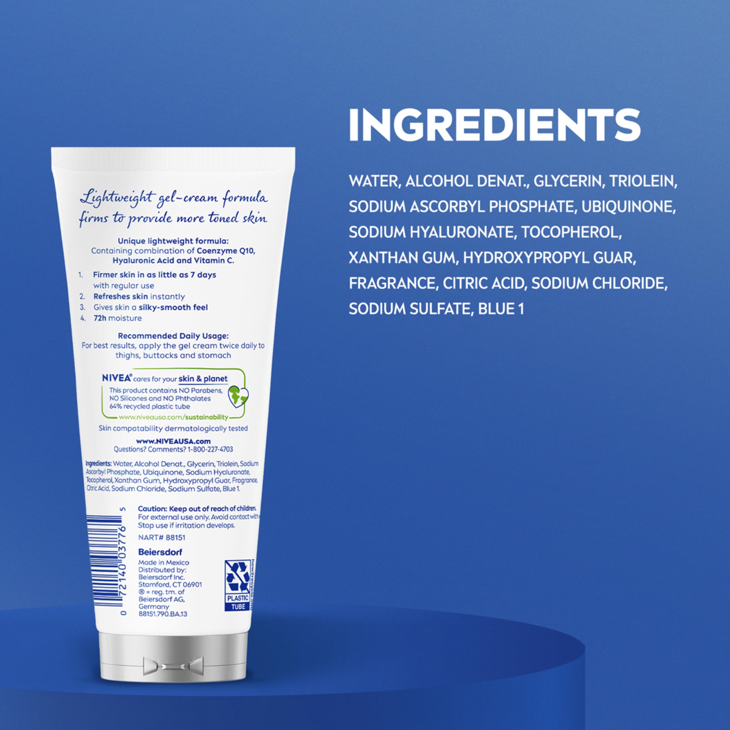 NIVEA Instrucciones: aplicar dos veces al día
