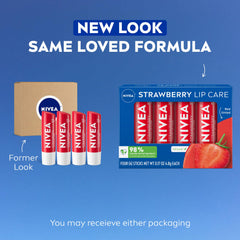 NIVEA Labial Rojo Tinte; brillo sutil y acabado cremoso.