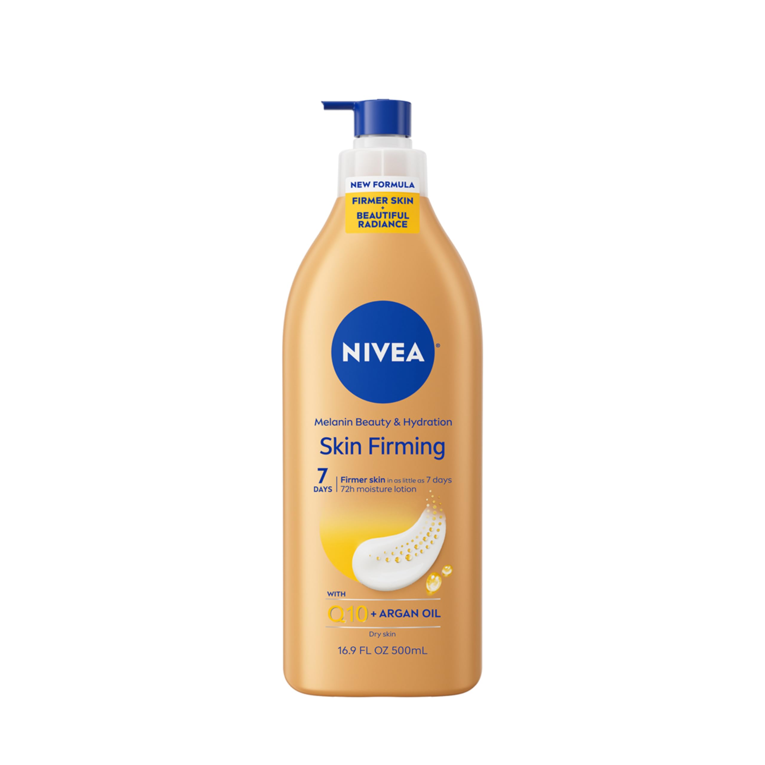 Loción corporal de NIVEA con dispensador para hidratación diaria.