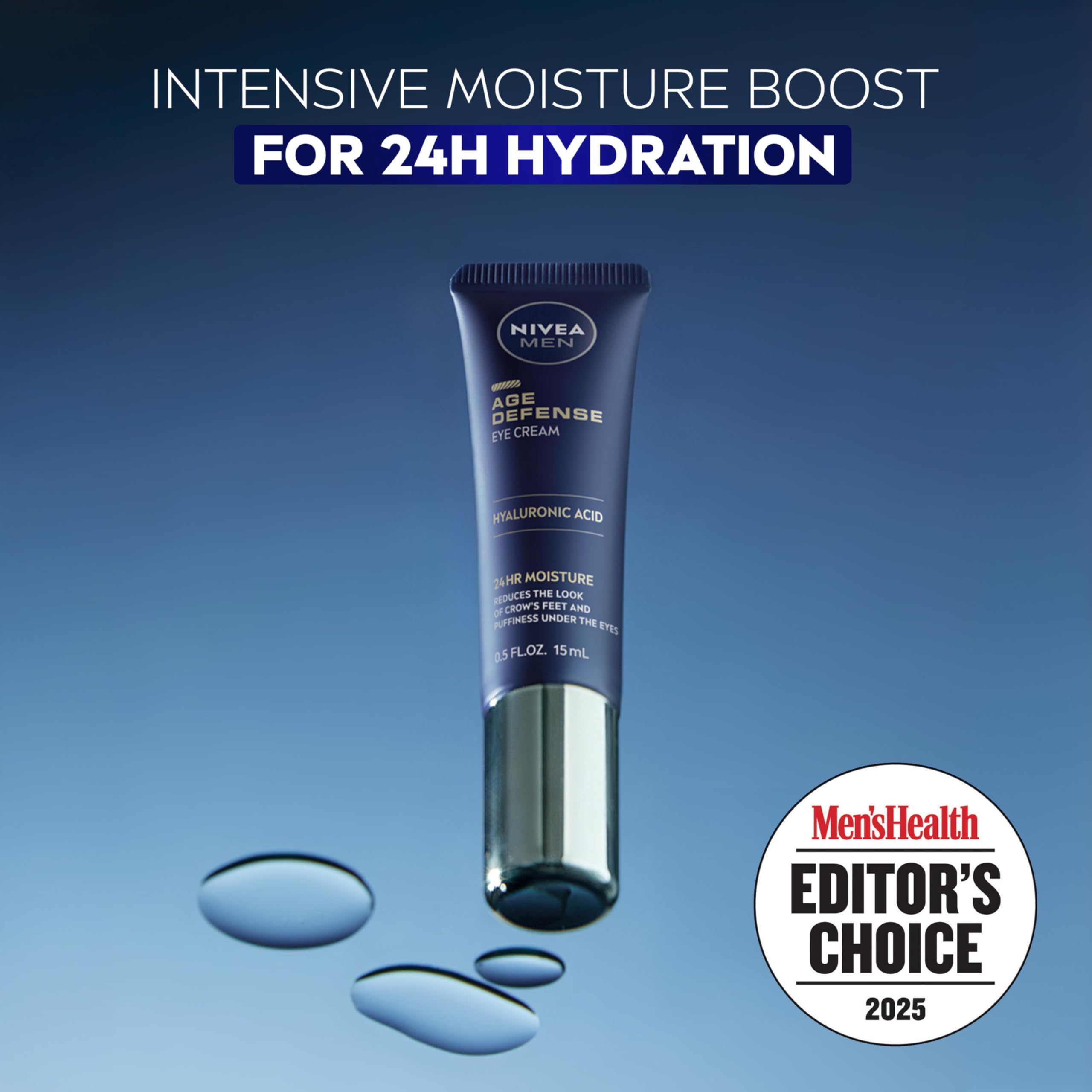 NIVEA MEN Age Defense acido-hialuronico: hidratación profunda para la mirada.