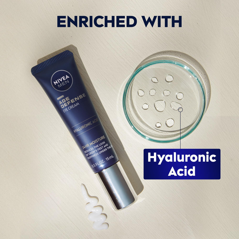 NIVEA MEN Age Defense contorno-ojos: cuidado suave alrededor de los ojos.