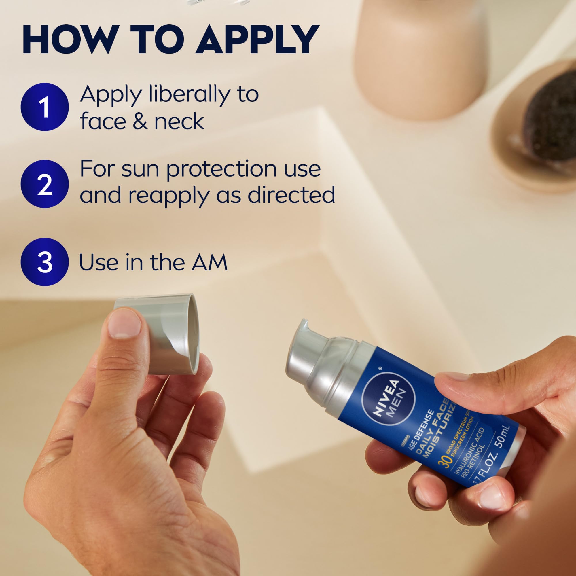 NIVEA MEN Age Defense: cuidado diario para rostro.
