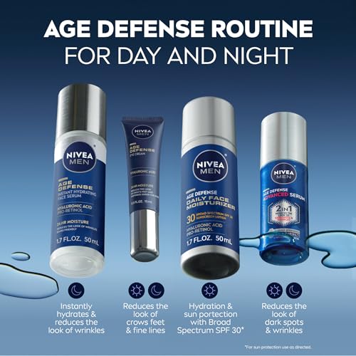 NIVEA MEN Age Defense Serum favorece firmeza suave con uso regular.