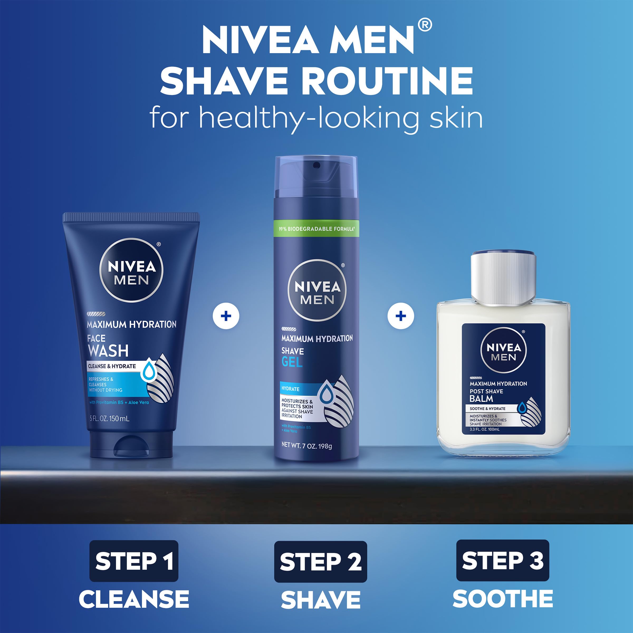NIVEA MEN quick-absorb balm keeps skin calm and comfortable