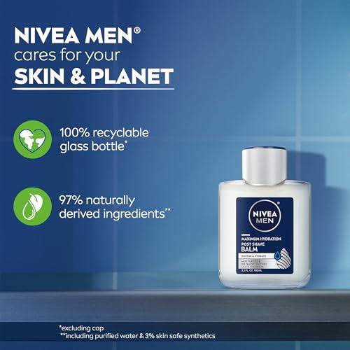 NIVEA MEN pair with shave gel face wash and SPF moisturizer in routine