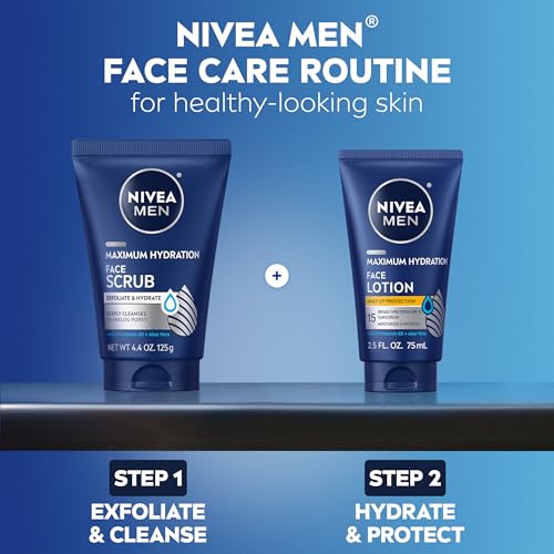NIVEA MEN brand heritage emphasizing skincare expertise.