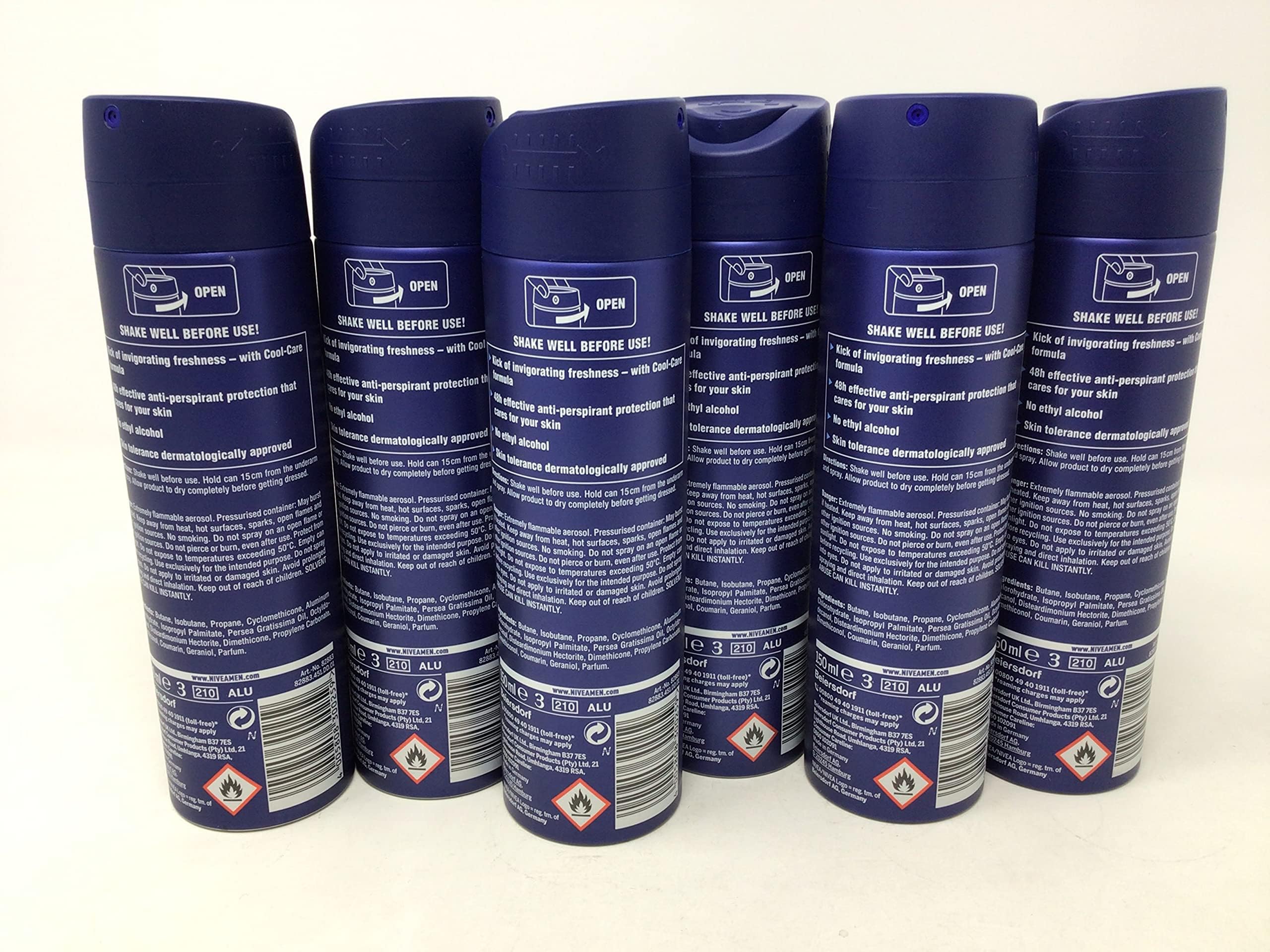 NIVEA MEN Cool Kick 150ml etiqueta: aroma fresco