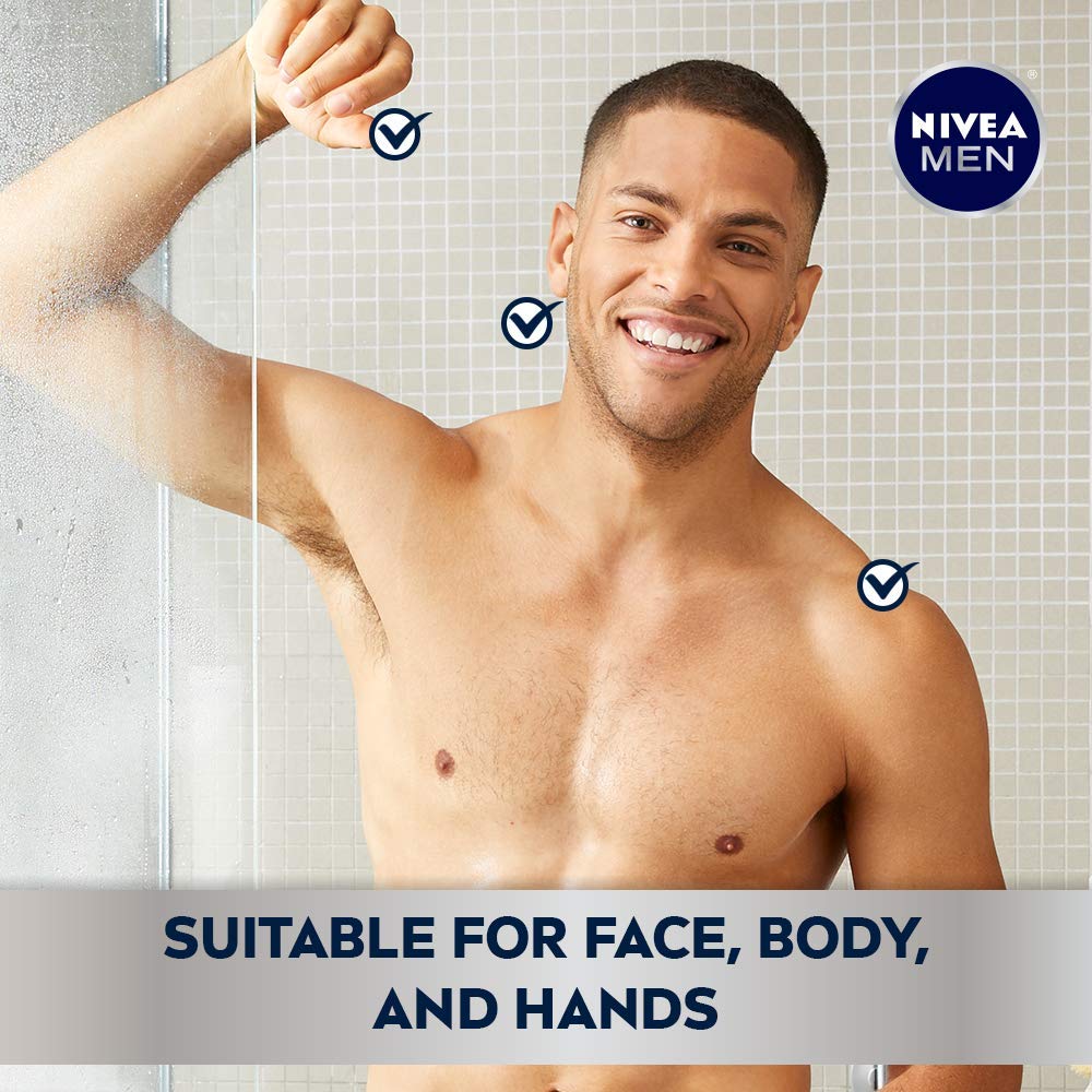 NIVEA MEN Creme on hands delivering hydration to dry skin
