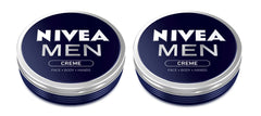 NIVEA MEN CREME en lata de 75 ml, vista frontal para hidratación diaria.