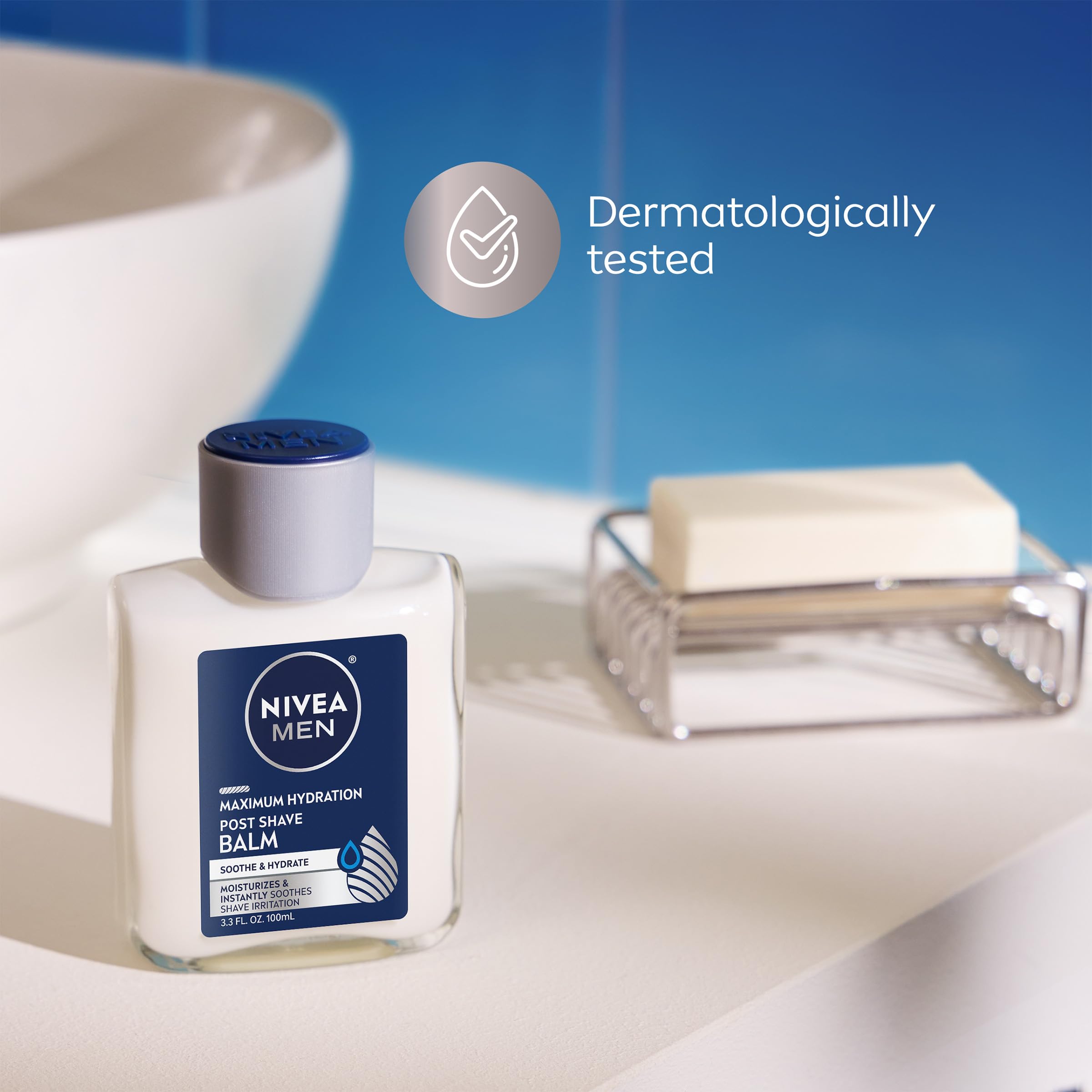 NIVEA MEN dermatologist tested label indicates skin compatibility