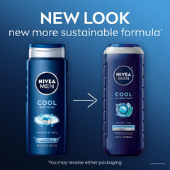 NIVEA MEN gel ducha frío mentol yuzu: limpieza suave y refrescante.