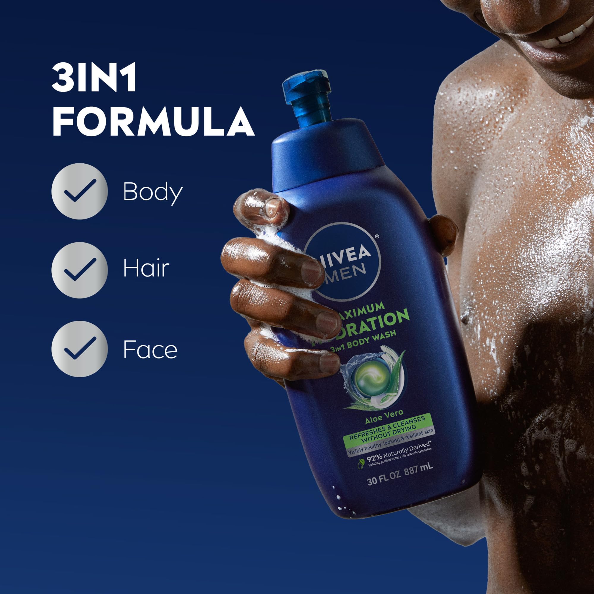 NIVEA MEN Fragancia cítrica y ámbar para sensación fresca
