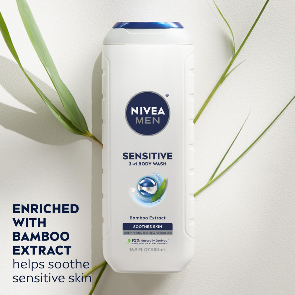 NIVEA MEN Gel Ducha Sin Alcohol: ducha suave sin irritación