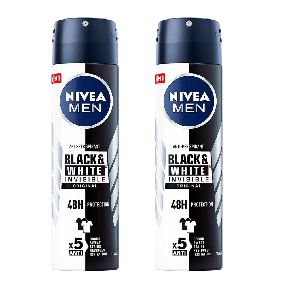 NIVEA Men Invisible, aerosol de secado rápido para uso diario y comodidad.
