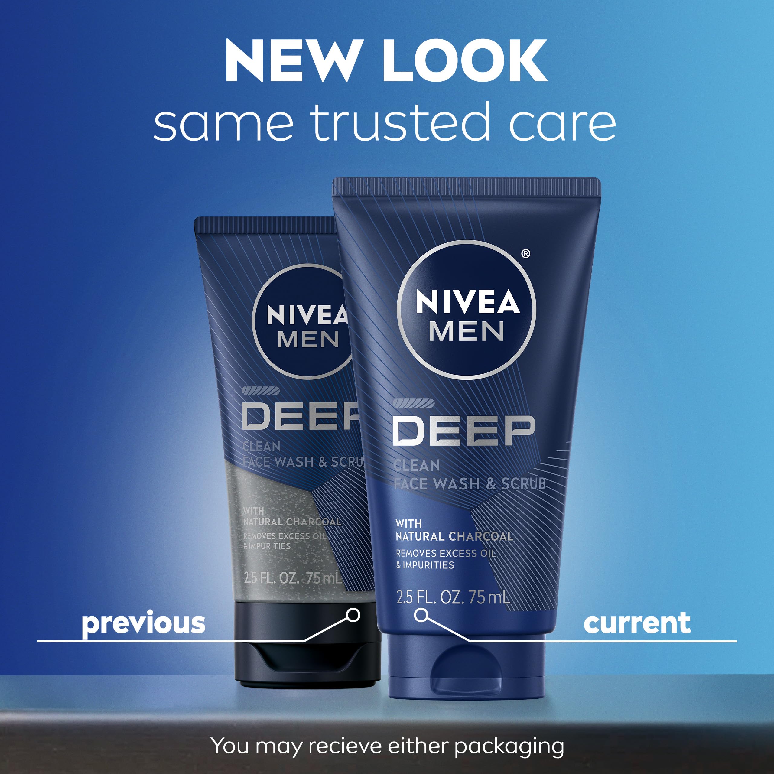 Limpieza exfoliante con carbón activado y textura suave de NIVEA MEN.