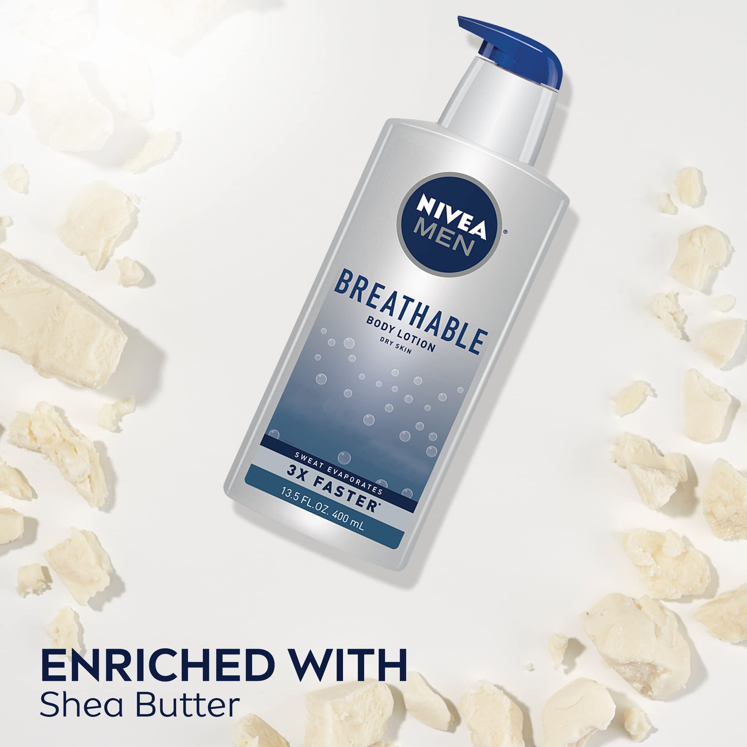 Absorción rápida de NIVEA MEN Loción, sensación no pegajosa tras la aplicación.