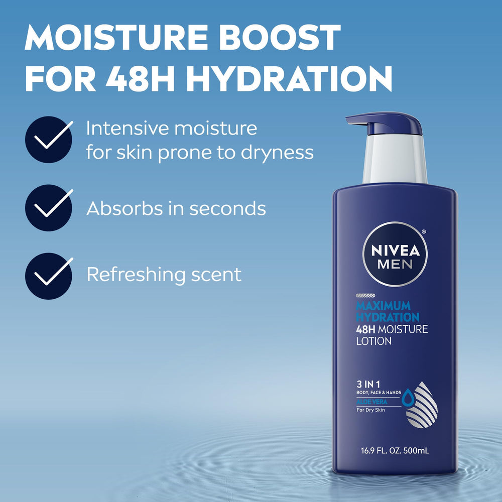 NIVEA MEN Máxima Hidratación, Aloe Vera para piel suave