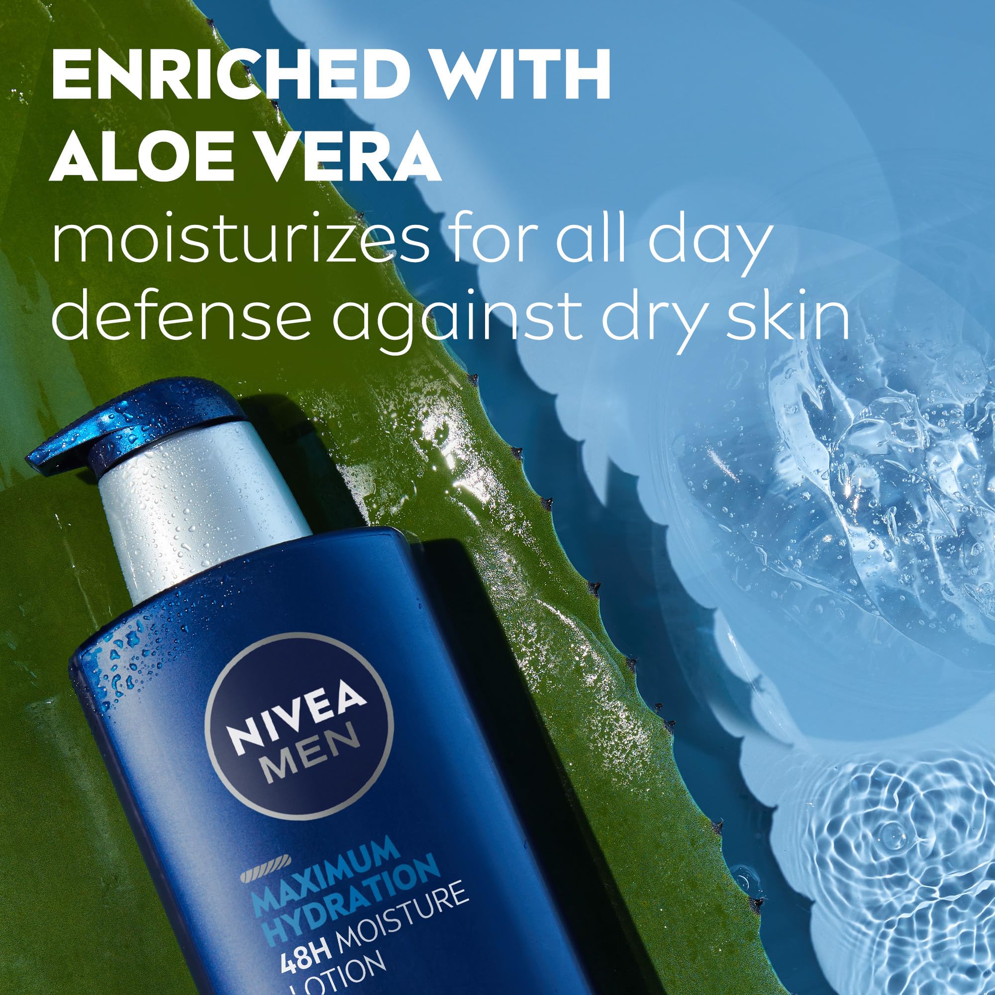 NIVEA MEN Máxima Hidratación, dermatológicamente probada para piel masculina