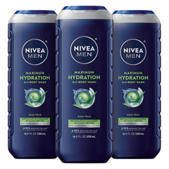 NIVEA MEN Máxima Hidratación: botella de ducha lista para hidratación duradera