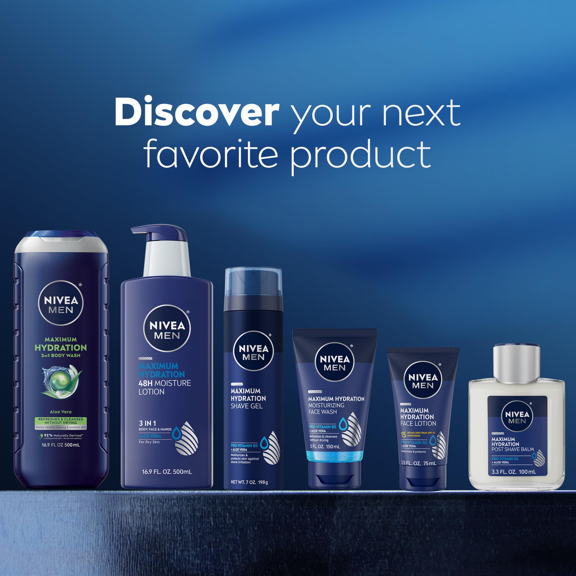 NIVEA MEN Máxima Hidratación sin parabenos para piel sensible
