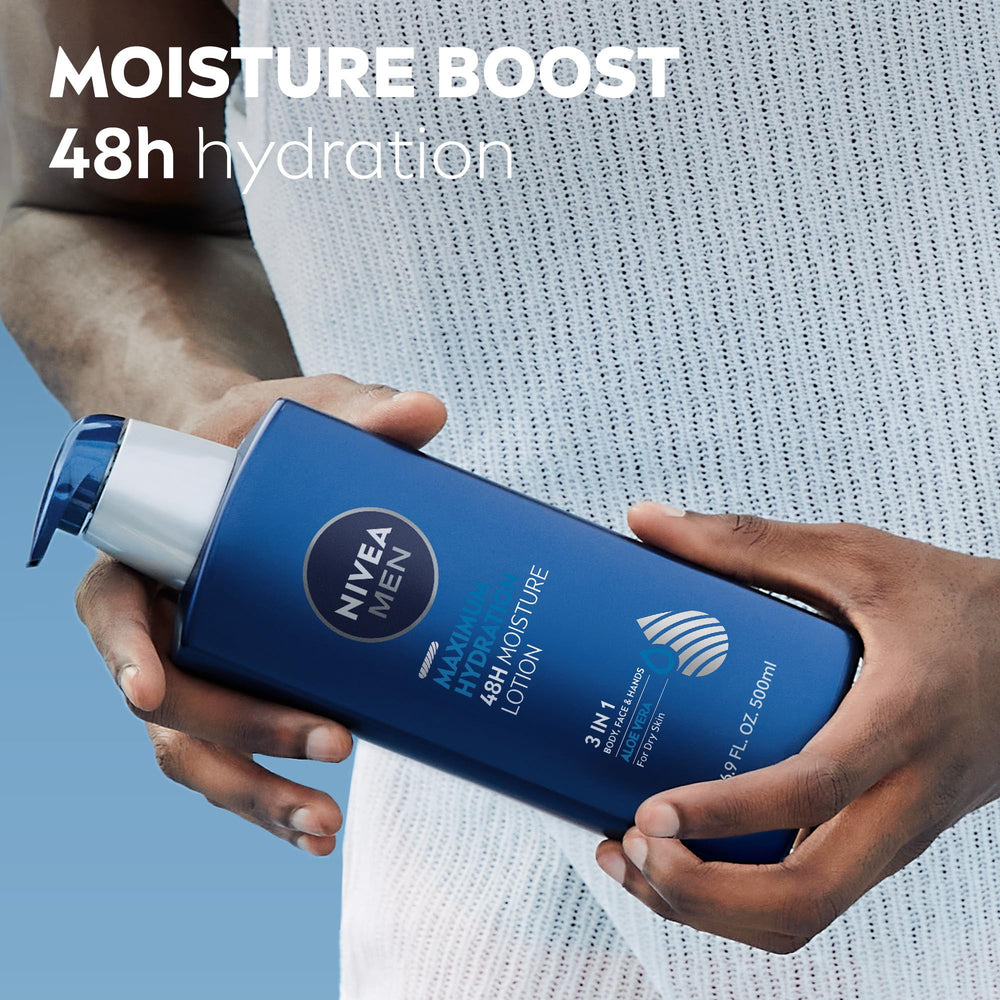 NIVEA MEN Máxima Hidratación, textura ligera y absorción instantánea