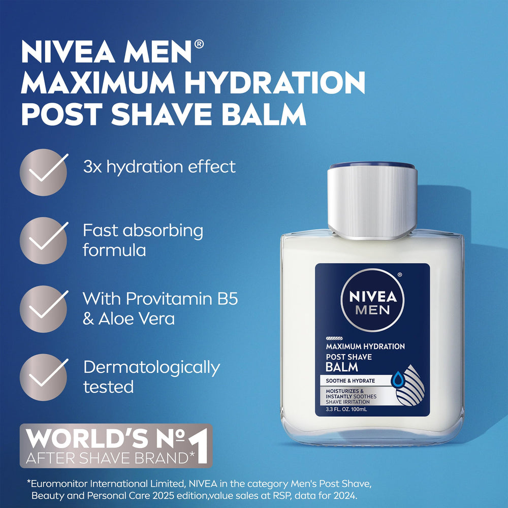 NIVEA MEN packaging box highlights convenient storage and gift ready packaging