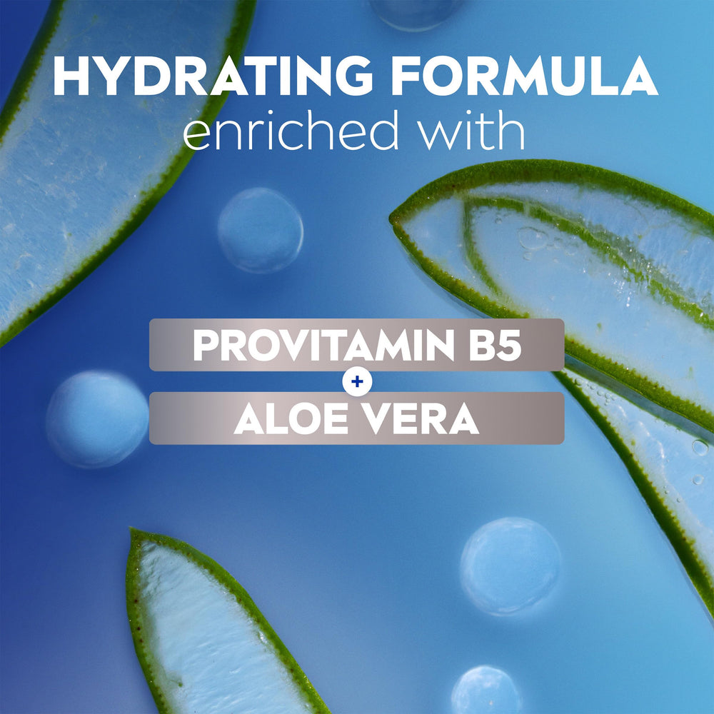 NIVEA MEN Maximum Hydration Shave Gel smooths facial hair for comfortable shave.