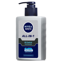 NIVEA Men oil-control foamy lather ready for pore-cleanse and shine control.