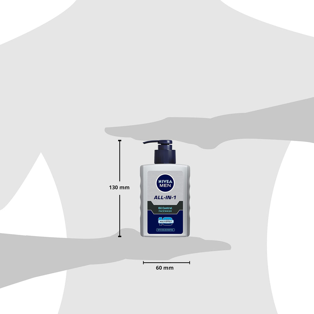 NIVEA Men refreshing sensation after washing with oil-control formula.